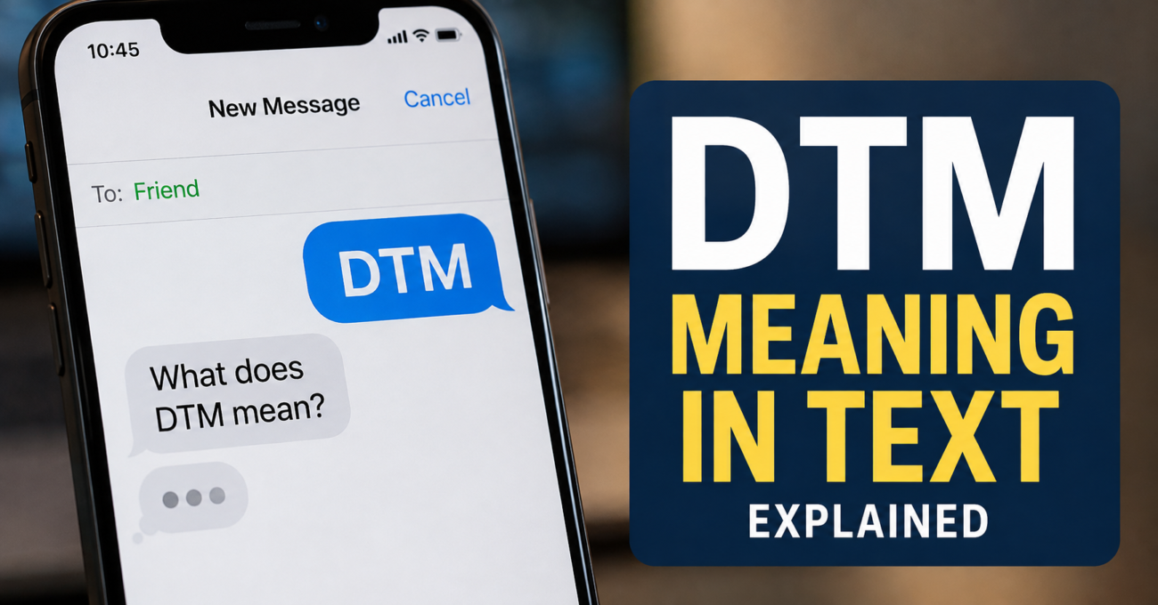 DTM Meaning in Text